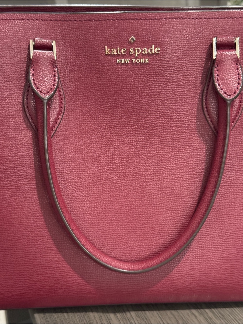 Kate Spade Burgundy Leather Satchel - Picture 9 of 15